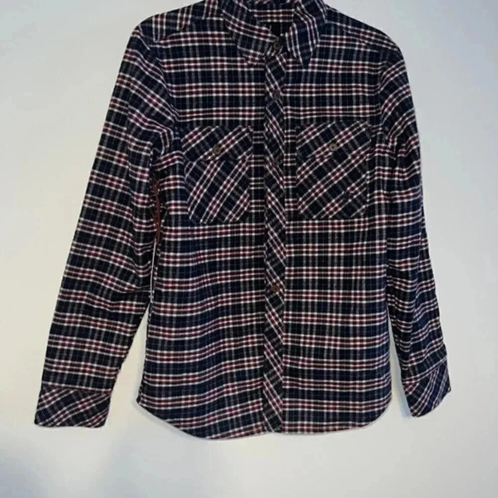 NWT Kane & Unke Flannel‎ Plaid Shacket Small
